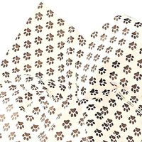 Puppy"PAW Print" Tissue Paper for Gift Wrapping 20"x30" Sheets Black & White (20 ct)