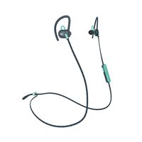 House of Marley, Uprise In-Ear Headphones 8-hour Battery Life, Sweat-Proof & Weather Resistant , IPX5 Rated, Customizable Fit, Microphone & 3-Button Controls, Tangle-Free Braided Cable Teal