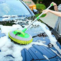 etateta Three-section Collapsible Car Wash Mop, for Washing Car Truck RV excitement
