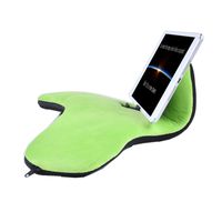 Tablet Stand Soft Pillow Laptop Pillow Holder Mini Tablet Computer Holder for Pad, Phone, E-Readers (ZJ03_Green)