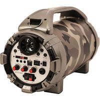 Blackmore BTU-5001-U Pro Audio Rechargeable Speaker With Bluetooth/FM/USB/TF/Mic-In, Urban Camo