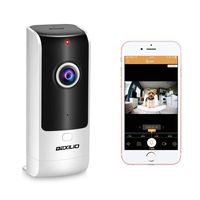 Wireless Security WiFi Camera with Call Button, DEXILIO Home Surveillance Indoor IP Camera for Baby/Elder/Pet/Nanny Monitor, 180°Fisheye/Two-Way Audio/Motion Detection/Cloud Storge,with 32GB Card