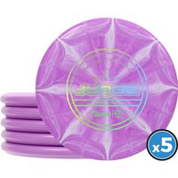 Dynamic Discs Judge Disc Golf Putter Five Pack | Classic Soft Burst Judge Disc Golf Putter Pack | Frisbee Golf Putter Pack | 170 Grams and Above | Disc Golf Color and Stamp Will Vary