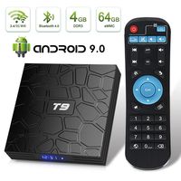 EVER EXPRESS T9 Android 9.0 TV Box 4GB DDR3 RAM 64GB ROM RK3318 Quad-Core Cortex-A53 64 Bits Bluetooth 4.0 Support 2.4/5.0GHz WiFi 4K 3D Ultra HD HDMI H.265