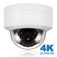 (Hikvision Compatible) Anpviz 4K 8MP POE IP Security Dome Camera Indoor Outdoor, Wide Angle 3.6mm, 98ft, IP66 Weatherproof Onvif Compliant, SD Card Slot, White