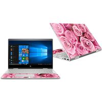 Mightyskins Skin Compatible with Hp Envy X360 Convertible 15" (2018) - Pink Roses | Protective, Durable, and Unique Vinyl Decal Wrap Cover | Easy to Apply, Remove, and Change Styles | Made in The USA