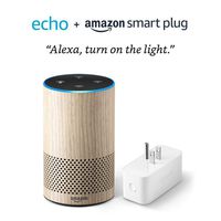 Echo (2nd Generation) with Amazon Smart Plug - Oak Finish