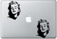 Marilyn Monroe Pop HenryDecalZD0474 Set Of Two (2x) , Decal , Sticker , Laptop , Ipad , Car , Truck