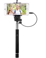 Vivitar Viv-tr-365-blk Smartphone Selfie Wand with Built-In Shutter Release (Black)