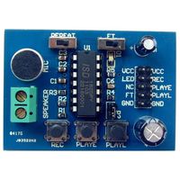 ISD1820 Sounds Voice Recording Playback Module with Mic 10s Recording Audio Sound Board Module 3-5V xuanL