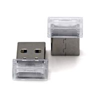 i2 Gear USB LED Lights for Cars - Mini USB Light Car Interior Accessories Lamp for Fun Atmosphere - Pair (Mini, Blue)