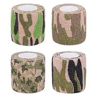LiangGui 4 Pack Multifunction Self-Adhesive Protective Camouflage Tape Wrap for Gun Rifle Shotgun Camping Hunting