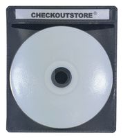 CheckOutStore (500) Premium CD Double-Sided Storage Plastic Sleeve (Black)