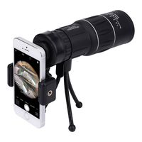 16x52 Dual Focus Monocular Telescope, Waterproof Spotting Scopes HD Wide View BAK4 Prism Scope with Hand Strap Tripod, Universal Cell Phone Adapters for Hunting Camping Travelling Wildlife Scenery