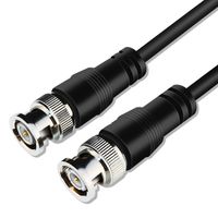 BNC RG-59/U Cable 15Ft - BNC Male to Male Extension Connector Adapter RF Professional RG-59/U Grade Coaxial Wire Cord Cable Jack Plug for Video Security Camera CCTV Systems, Oscilloscope (15Ft)