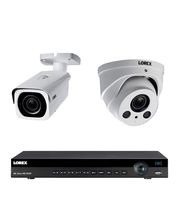Lorex 8MP 4K Ultra HD IP 2 HDD Slot NVR System with 4K LNB8963BW IP Bullet and 4K LNE8964AB Audio IP Dome Cameras Package, 8 Channel2 TB NR9082 NVR, 1 White Bullet and 1 White Dome Cameras