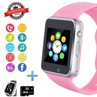 Hocent Smart Watch Phone, Smartwatch with Touch Screen Camera Pedometer SD Card Call Text SNS Sync SIM Card Slot Music Player Compatible with Android and iPhone (Partial Functions) for Women Teen Girl