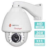 IMPORX 2MP 20X Zoom Auto Tracking PTZ Camera, IP66 Outdoor Waterproof Security IP Camera, 500ft Night Vision, H.265 Onvif, Motion Detection, Support Micro SD Card and P2P