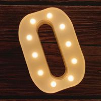 MUMUXI LED Marquee Letter Lights 26 Alphabet Light Up Marquee Number Letters Sign for Wedding Birthday Party Battery Powered Christmas Lamp Night Light Home Bar Decoration (O)