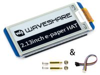 2.13inch E-Ink Display HAT Rev2.1 Black,White Two-Color 250x122 Pixel E-Paper Screen Module for Raspberry Pi 4B/3B+/3B/2B/Zero/Zero W/Zero WH and Jetson Nano SPI Interface Support Partial Refresh