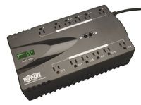 Tripp Lite 850VA UPS Battery Backup, LCD, 425W Eco Green, USB, RJ11, 12 Outlets, 3 Year Warranty & $100,000 Insurance (ECO850LCD)