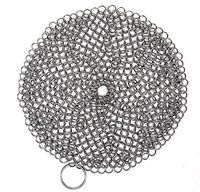 Stainless Steel Chain Mail Scrubber Cleaner For Cast Iron Cookware Will Not Rust (5)