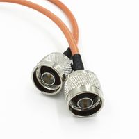 20Inch RF RG142 Pigtail N Male Plug Pin to N Male Straight Cable Jumper 50CM Quick USA Shipping