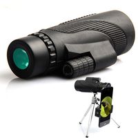 Monocular Telescope, 40x60 High Power Shockproof Waterproof Compact Scope, with Phone Tripod Quick Smartphone Holder Single Hand Focus,Lightweight and Portable Monocular for Birds/Wildlife