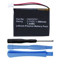 MPF Products 280mAh YK372731 Battery Replacement for Golf Buddy Voice and Golf Buddy VS4 Voice Talking GPS Rangefinder with Installation Tools