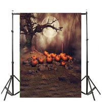 Goodtrade8 Clearance Photography Background- 3x5FT Pumpkin Halloween Decorations Backdrops Vinyl Lantern Lightweight Background Party Scene Design,150x90cm (Multicolor K)