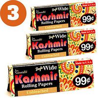 Kashmir Unbleached Single Wide Rolling Papers-Made in The USA (3)