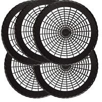 9" inc Paper Plate Holders Round Plastic in Black 5 pcs per Pack, Reusable,BudaysMart