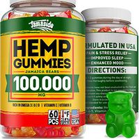 Hemp Gummies 100000 - Made in USA - 1667 Hemp in Each Gummy - Premium Hemp Extract for Anxiety & Stress Relief - Effective Sleep & Mood Improvement - Hemp Oil Gummies Rich in Omega 3, 6, 9