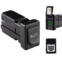 Reeoutdoor 86190-02010 Aux Jack Port fit Tacoma Corolla Tundra Aux Port Auxiliary Input Jack Stereo Adapter Assembly, 86190 02010