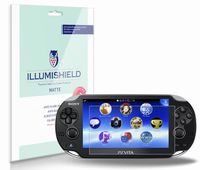iLLumiShield Matte Screen Protector Compatible with Sony Playstation Vita (PS Vita)(Wi-Fi)(3-Pack) Anti-Glare Shield Anti-Bubble and Anti-Fingerprint PET Film