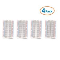 CenryKay 400 tie Point Experiment Mini Breadboard ,4 Power Rails Compatible for Arduino Jumper Wire(4pcs)