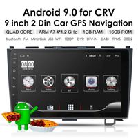 Ossuret 9" Android 9.0 Car Stereo Audio for Honda CRV 2007-2011 Car GPS Navigation Head Unit Support WiFi Google Play Hand-Free GPS Steering Wheel Control