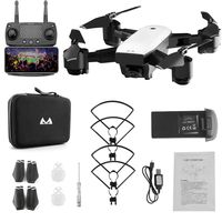 Foldabe 6 Axles Gyro Mini WiFi Drone with Wide Angle 1080P HD Camera SMRC S20 2.4G Altitude Hold RC Quadcopter