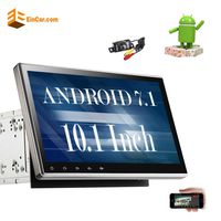 10.1" Upgraded Android 7.1 Quad Core Double Din Car Stereo Car DVD/CD Player in Dash GPS Navigation with Radio Receiver Work with Bluetooth WiFi AM/FM Subwoofer+Free Reverse Camera!!
