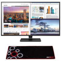LG 43" 4K UHD IPS LED Monitor 3840 x 2160 16:9 43UD79-B with Deco Gear Large Extended Pro Gaming Mouse Pad