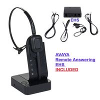 Avaya 1608, 1616, 2410, 6416D+M, 6424D+M, 9404, 9406, 9408 Compatible Wireless Headset with EHS Cable