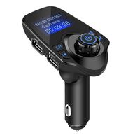 Keenso T11 Wireless Bluetooth Car Kit MP3 Player Radio Adapter 5V/2.1A USB Charger FM Transmitter Suitable for All Smartphones AUX Cable TF Card 3.5mm Line Handsfree Calling Memory Function