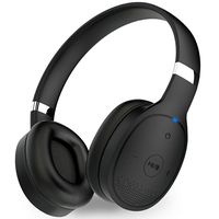 1Mii Bluetooth 5.0 Headphones Over Ear, aptx Low Latency HiFi Wireless Headset with Microphone for Cellphone on The go, 24 Hours Playtime for Travel/Work, Black w/Bag