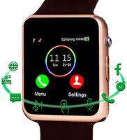 Smart Watch,Android Smart Watches for Men Women Teens with SIM SD Card Slot SmartWatch Compatible Android Samsung iPhone Watch with Call Text Camera Pedometer Bluetooth Watches