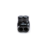 NSI Industries Polaris Black IT-4 Insulated Multi-Tap Connector- 2-Port Single-Sided Entry for 4-14 AWG Wire Range - Dry Locations - Dual-rated cooper and/or aluminum - 1.18-inch width, 1.38-inch height, 1.12-inch length - Hex size 1/8-inch - 12 Pack