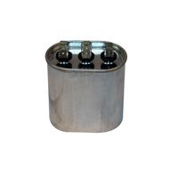 Carrier Oval Capacitor, 10/10 MFD, 370V