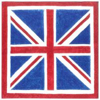 Lunch Luncheon Napkins Union Jack Flag 40 count Caspari