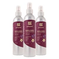 Grab Green Natural  Room & Fabric Freshener, Phthalate-Free, Lavender with Vanilla, 7 Ounce Bottle (3-Pack)