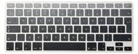 HRH English Silicone Keyboard Cover Skin for MacBook Air 13,MacBook Pro 13/15/17 (with or w/Out Retina Display, 2015 or Older Version)&Older iMac EU Layout Keyboard Protector-Ombre Gray