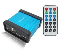 WINGONEER Portable Wireless Bluetooth Audio Receiver Box with Remote Control, Support TF Card USB Decording Play, Bluetooth Stereo Music Transmitter Module for Headphones HiFi Amplifier